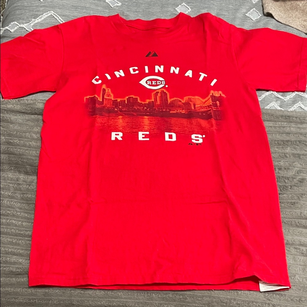 Majestic Red Cincinnati Reds Short Sleeve Tee